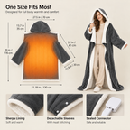 Snugnest™ Full-Body Heated Robe (with Foot Pocket & Hood)