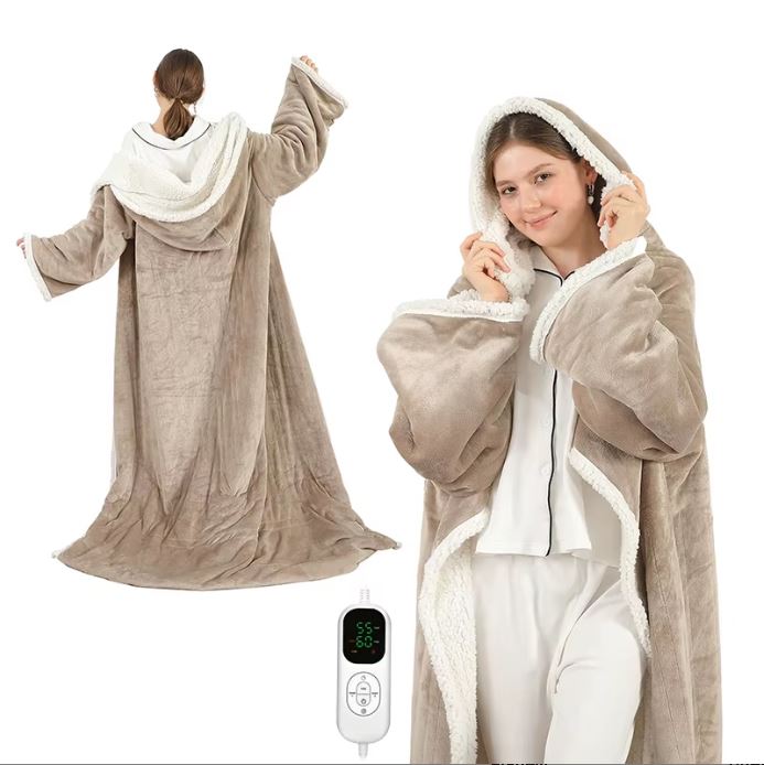 Snugnest™ Full-Body Heated Robe (with Foot Pocket & Hood)